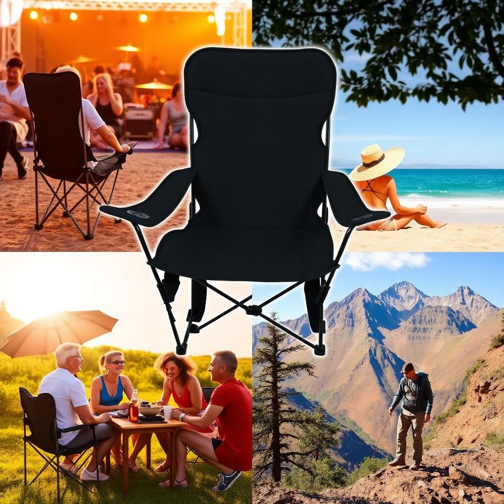 Festival, Angeln, Strand, Garten — er geht überall mit